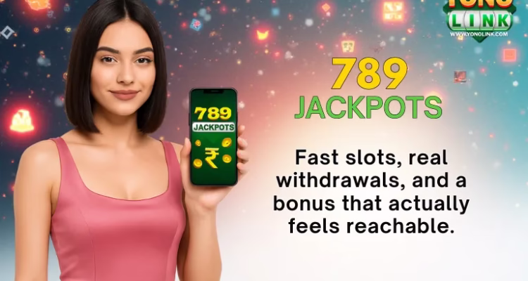 789 jackpots yono apk download 2026 informational banner with mobile game app display.