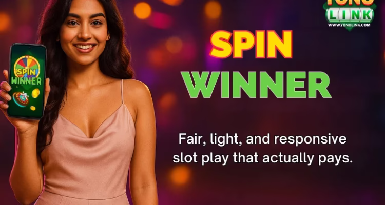 Spin Winner Yono APK download 2026 skill-based gaming banner.