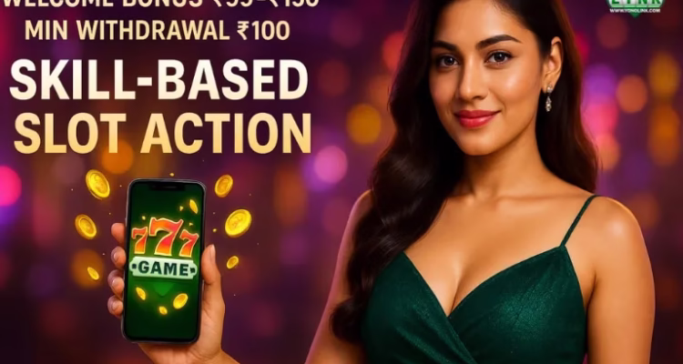 777 game app download India 2026 informational banner with skill-based entertainment theme.