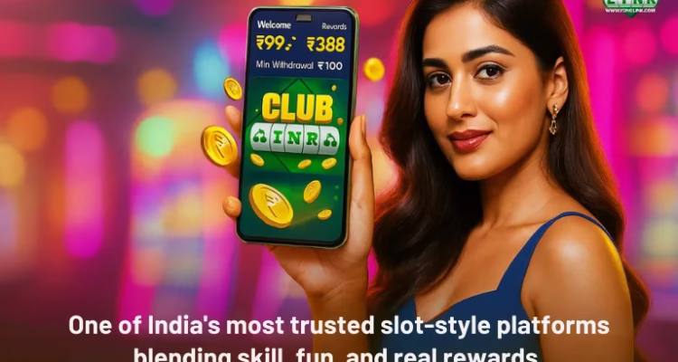 Club INR apk download 2026 updated informational banner with mobile app preview.