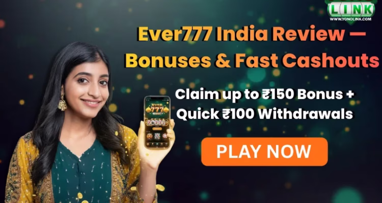 Ever777 yono apk download 2026 updated informational banner with mobile app preview.