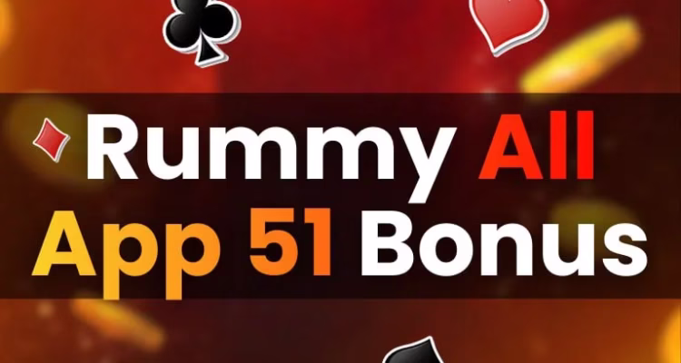 Rummy All App 51 Bonus India 2026 informational gaming banner.