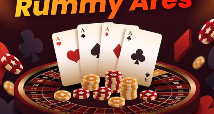 Rummy Ares APK download India 2026 card game themed banner.
