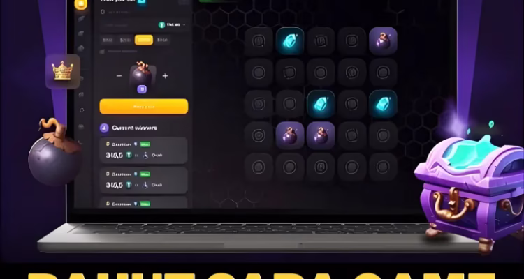 Bahut sara game review India 2026 informational banner with laptop game interface.