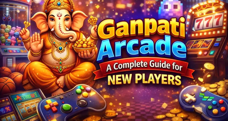 Ganpati Arcade yono app guide 2026 informational banner for new players.