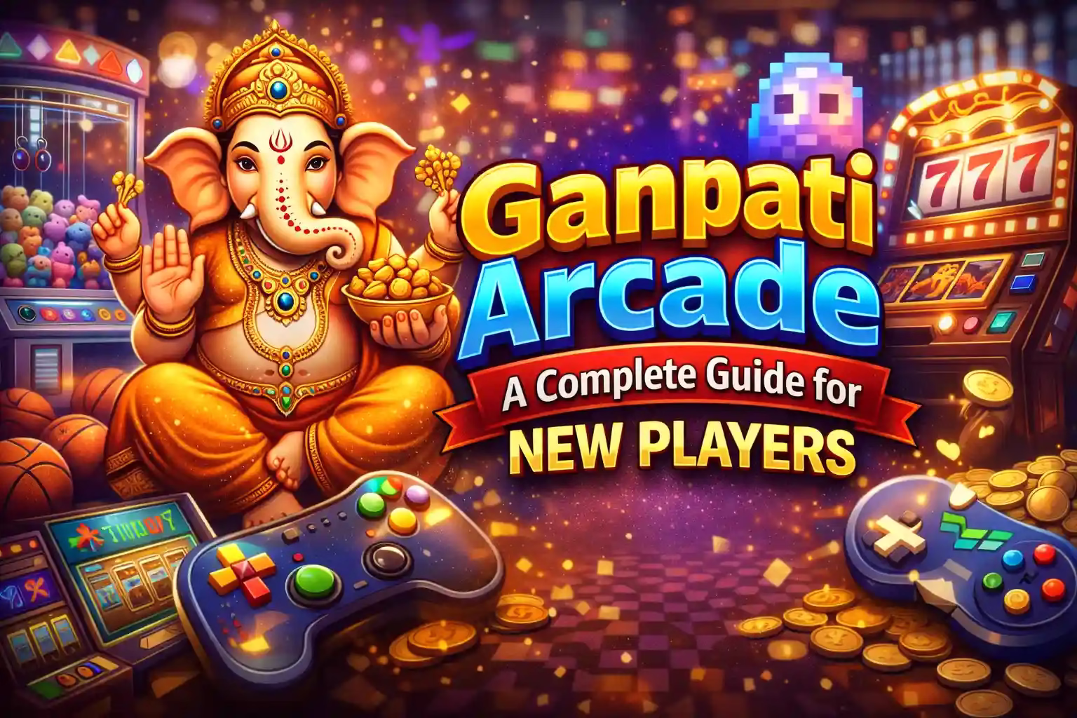 Ganpati Arcade yono app guide 2026 informational banner for new players.