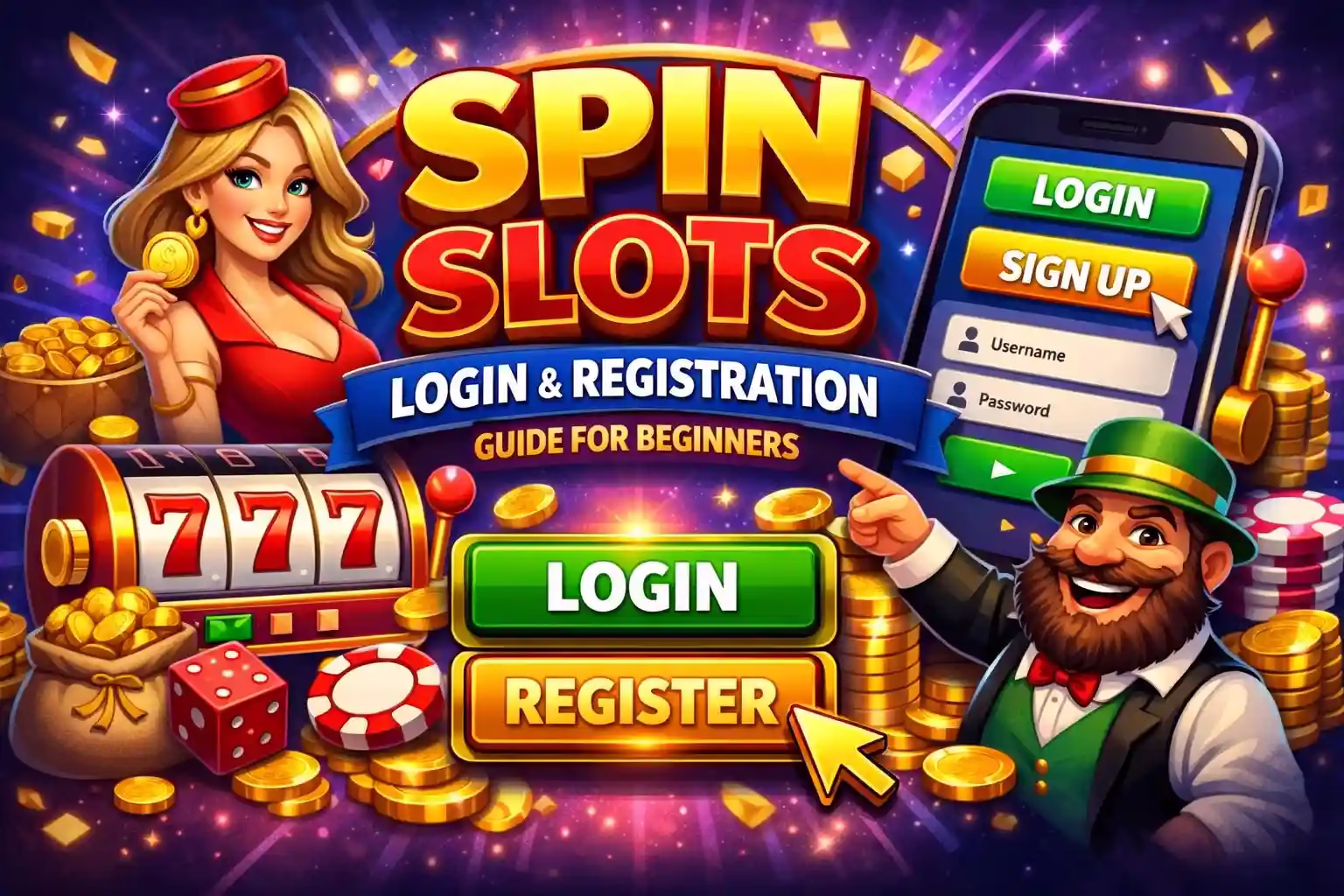 Spin Slots login registration guide for beginners.