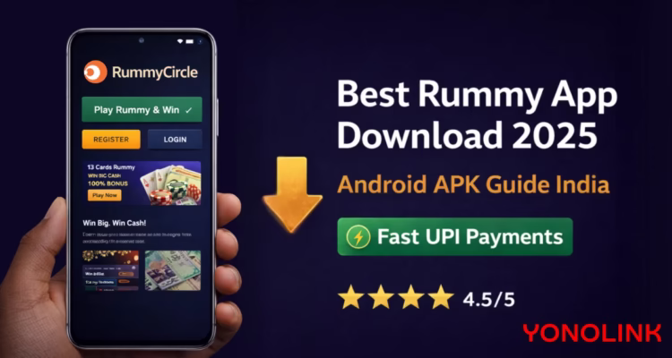 Rummy Circle download Android APK guide India banner.