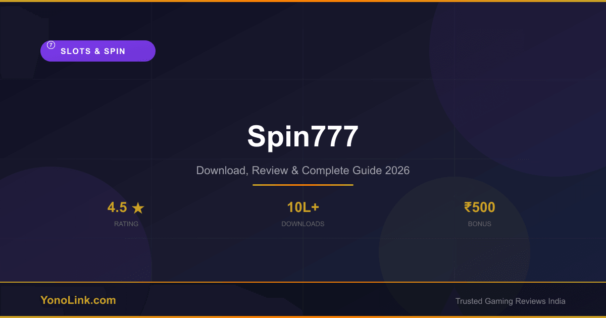 Spin777 download review and complete guide 2026 banner.